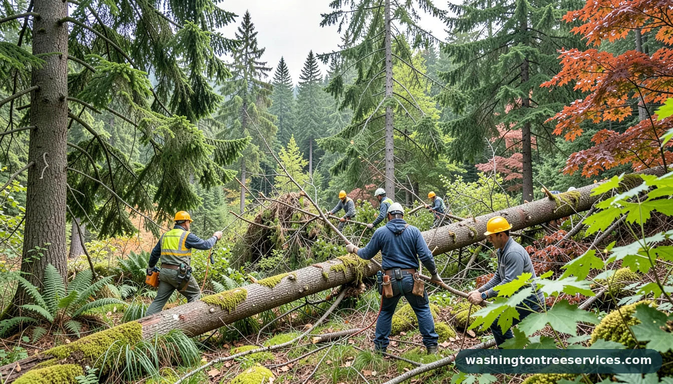 Professional equipment for tree removal and trimming near me in Washington tree removal and trimming near me - tree service equipment and crew in Washington