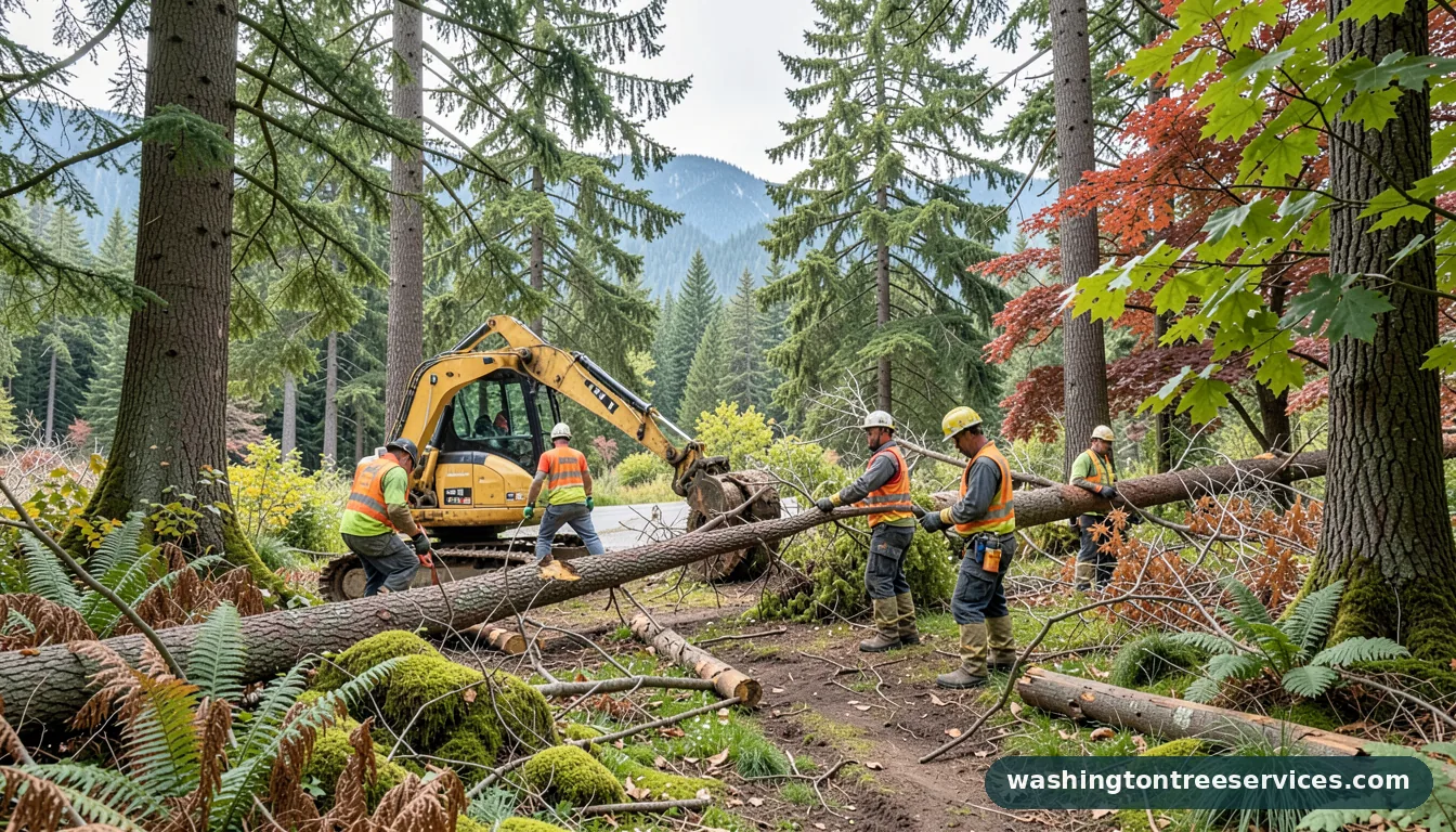 Certified arborists handling tree removal arlington in Washington tree removal arlington - certified arborists at work in Washington