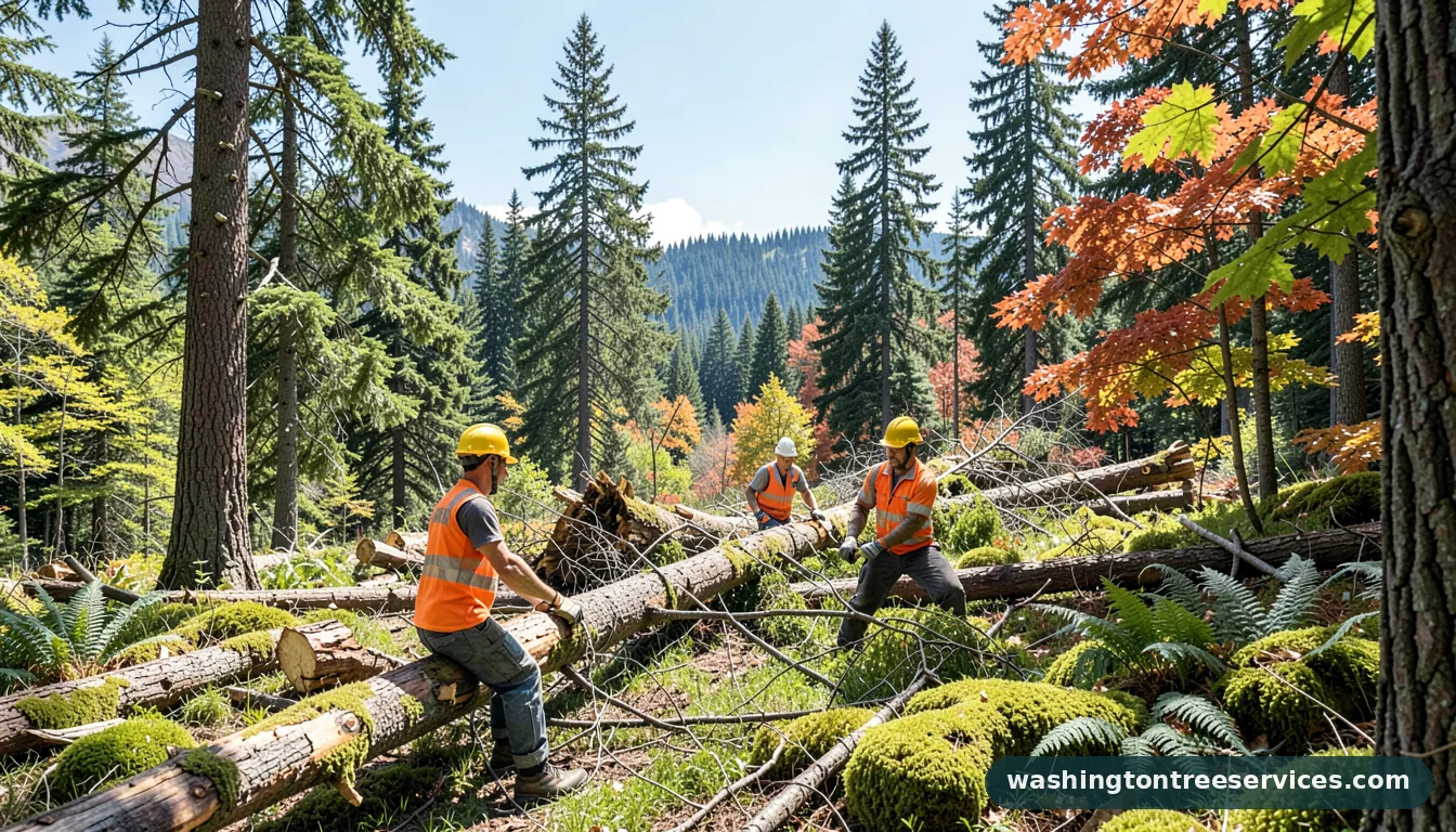 Professional equipment for tree removal arlington in Washington tree removal arlington - tree service equipment and crew in Washington