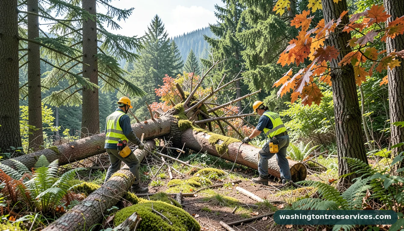 tree removal auburn wa - certified arborists at work in Washington