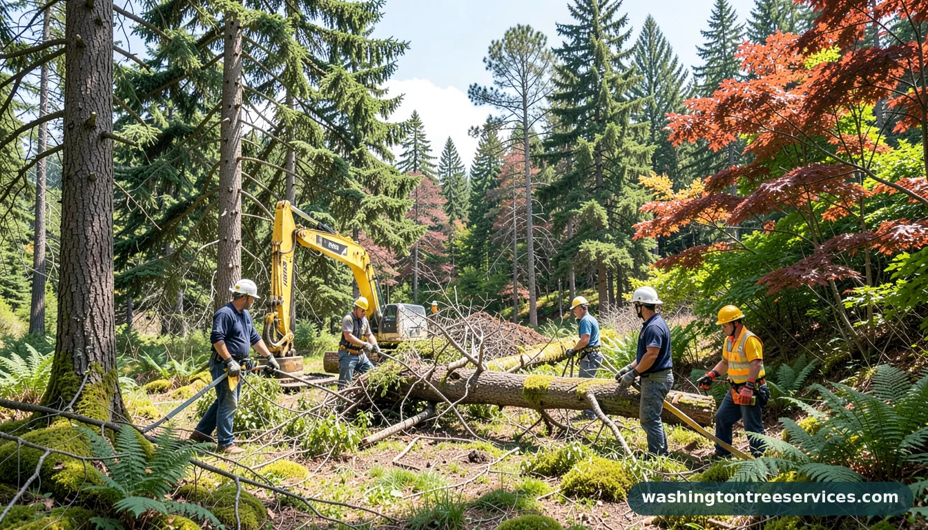 tree removal auburn wa - tree service equipment and crew in Washington