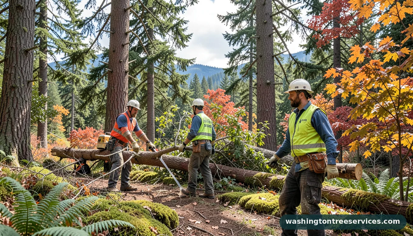 tree removal auburn wa - completed tree work by Washington Tree Services