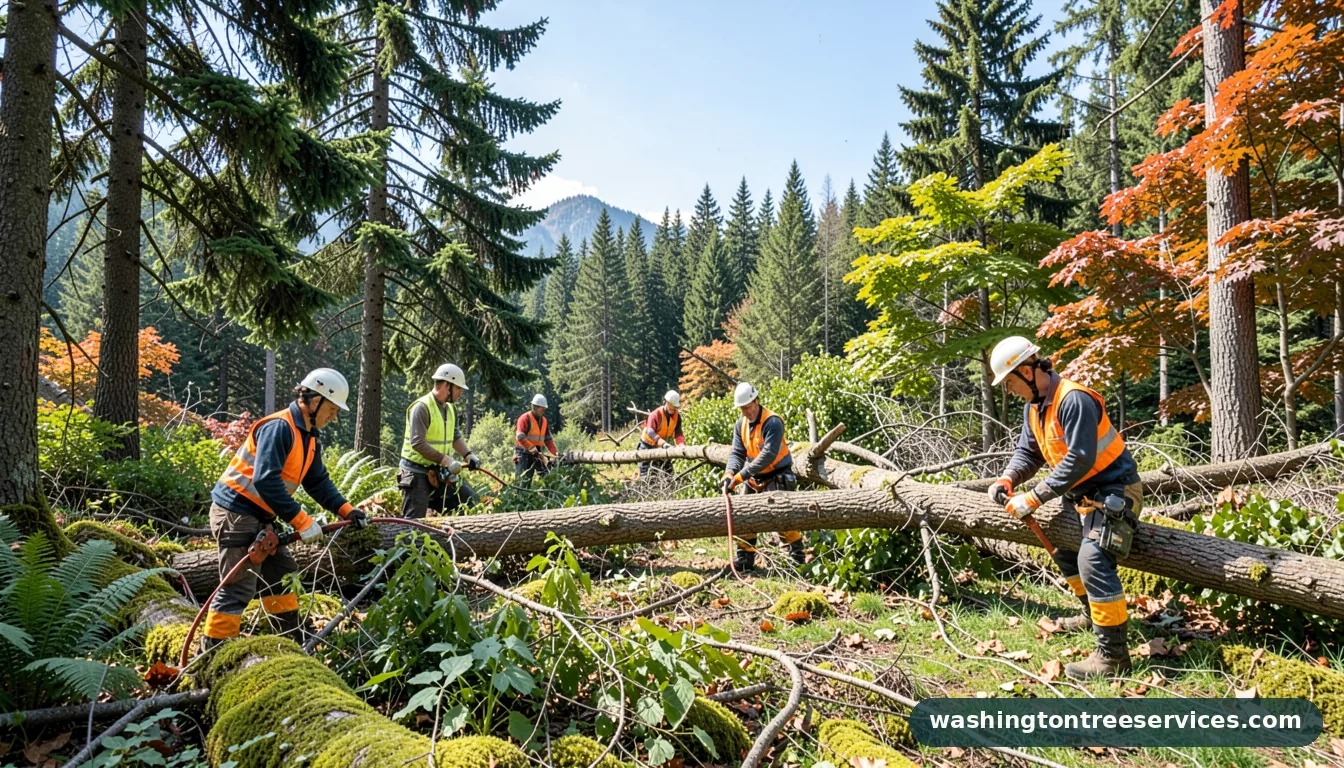 Certified arborists handling tree removal bothell in Washington tree removal bothell - certified arborists at work in Washington