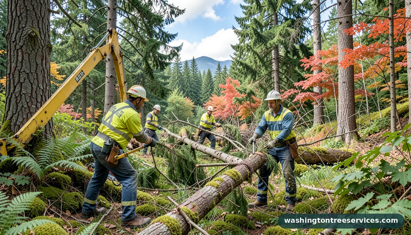 Professional equipment for tree removal bothell in Washington tree removal bothell - tree service equipment and crew in Washington