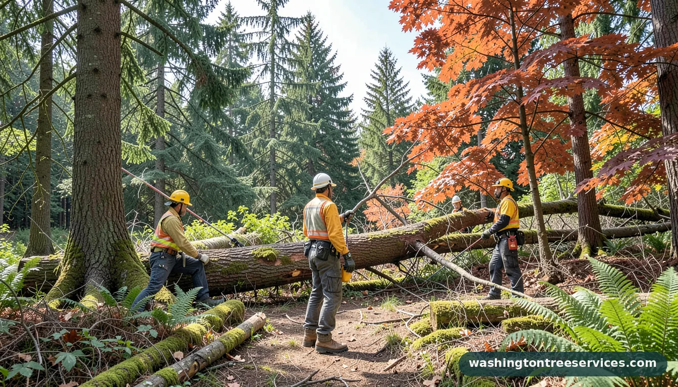 Completed tree removal bothell project by Washington Tree Services tree removal bothell - completed tree work by Washington Tree Services