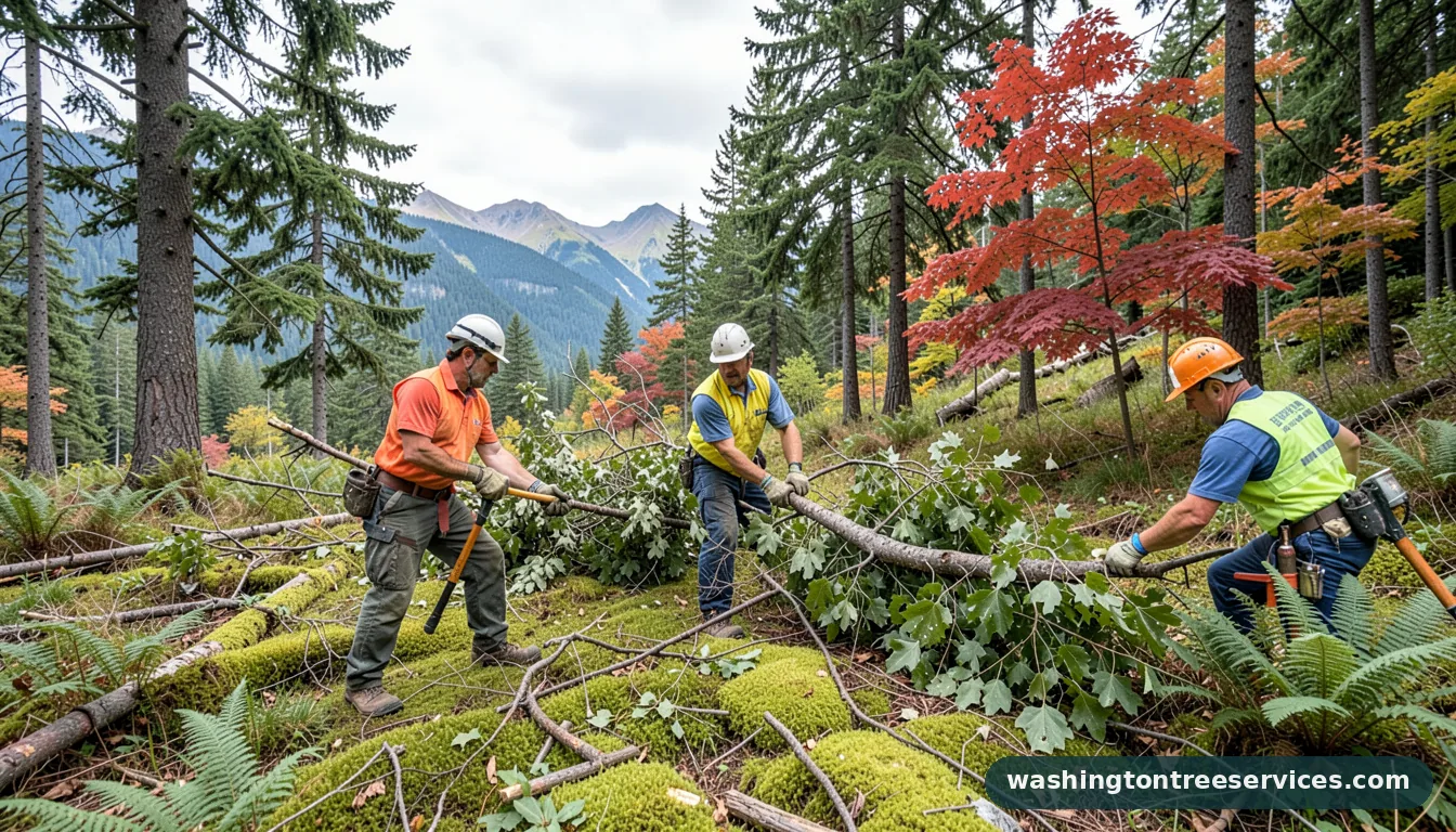 Completed tree removal cost calculator project by Washington Tree Services tree removal cost calculator - completed tree work by Washington Tree Services