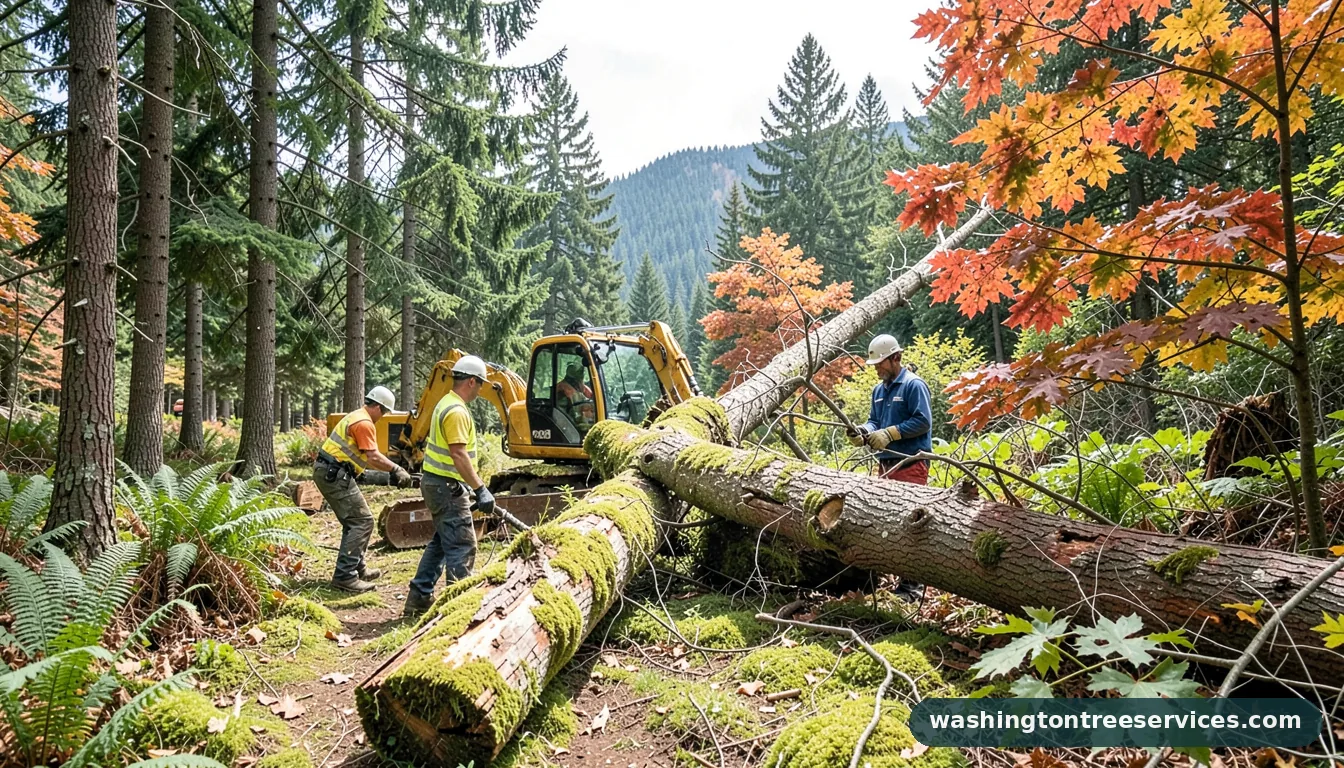 tree removal costs - completed tree work by Washington Tree Services