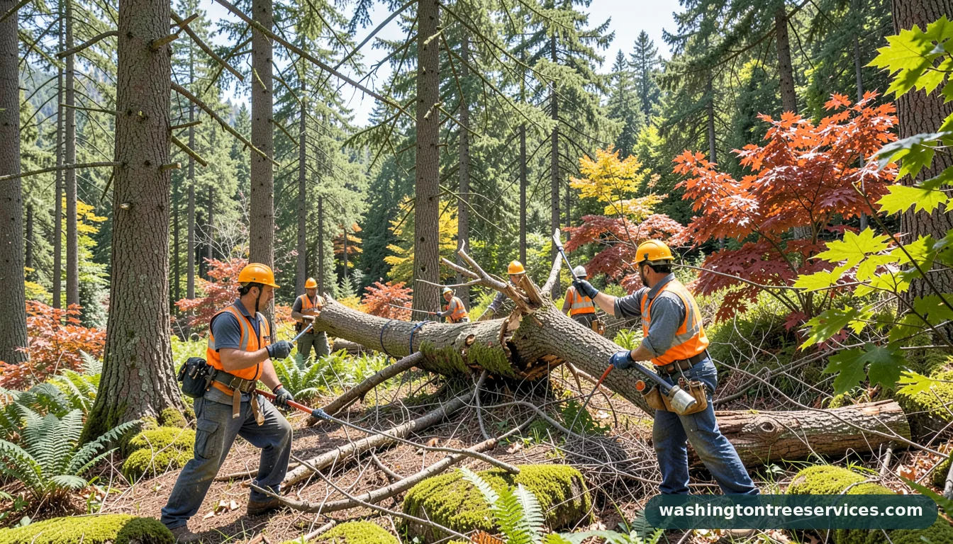 tree removal des moines wa - certified arborists at work in Washington