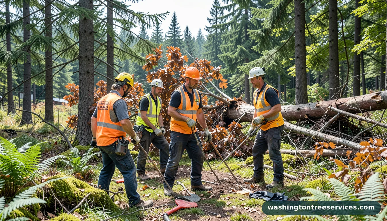 tree removal des moines wa - tree service equipment and crew in Washington