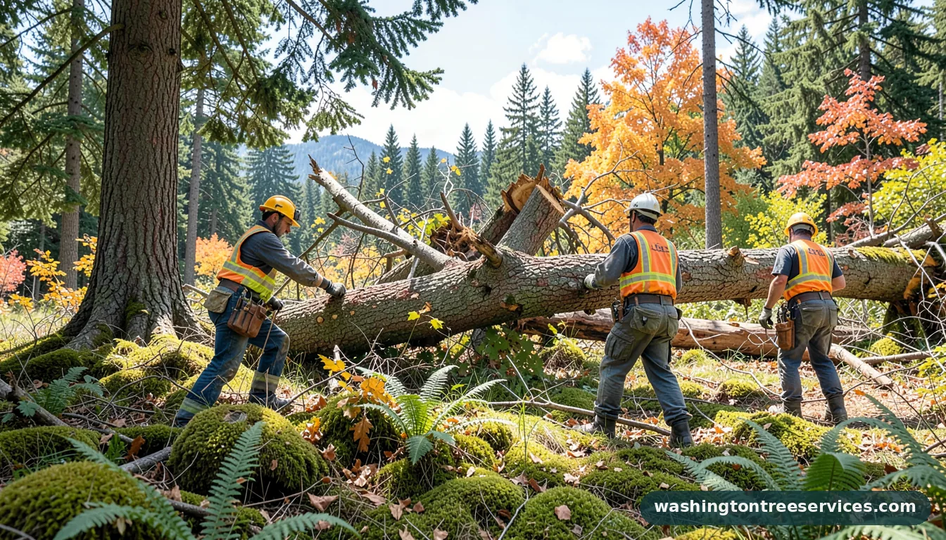 Certified arborists handling tree removal des moines in Washington tree removal des moines - certified arborists at work in Washington
