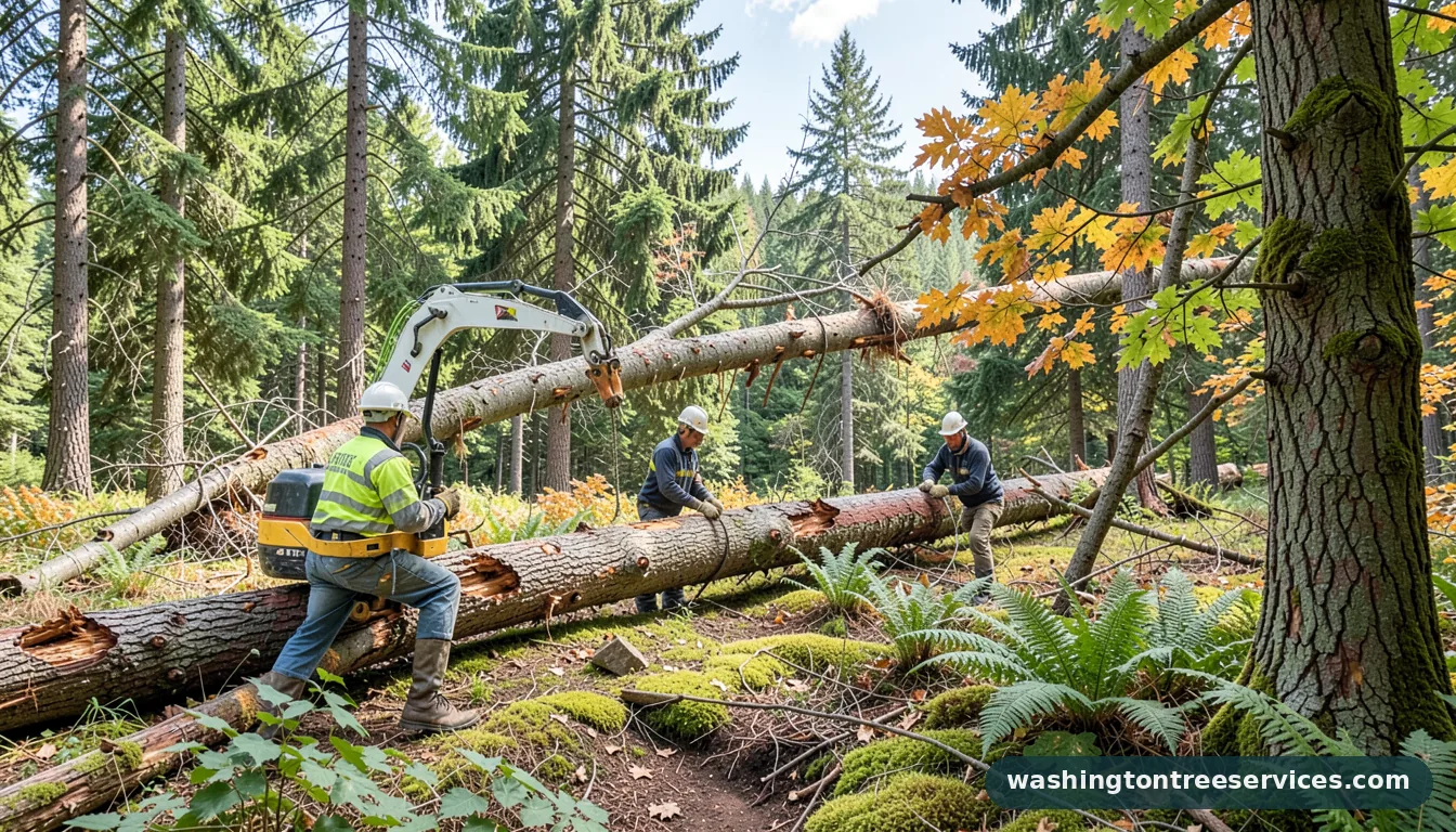 tree removal duvall wa - completed tree work by Washington Tree Services