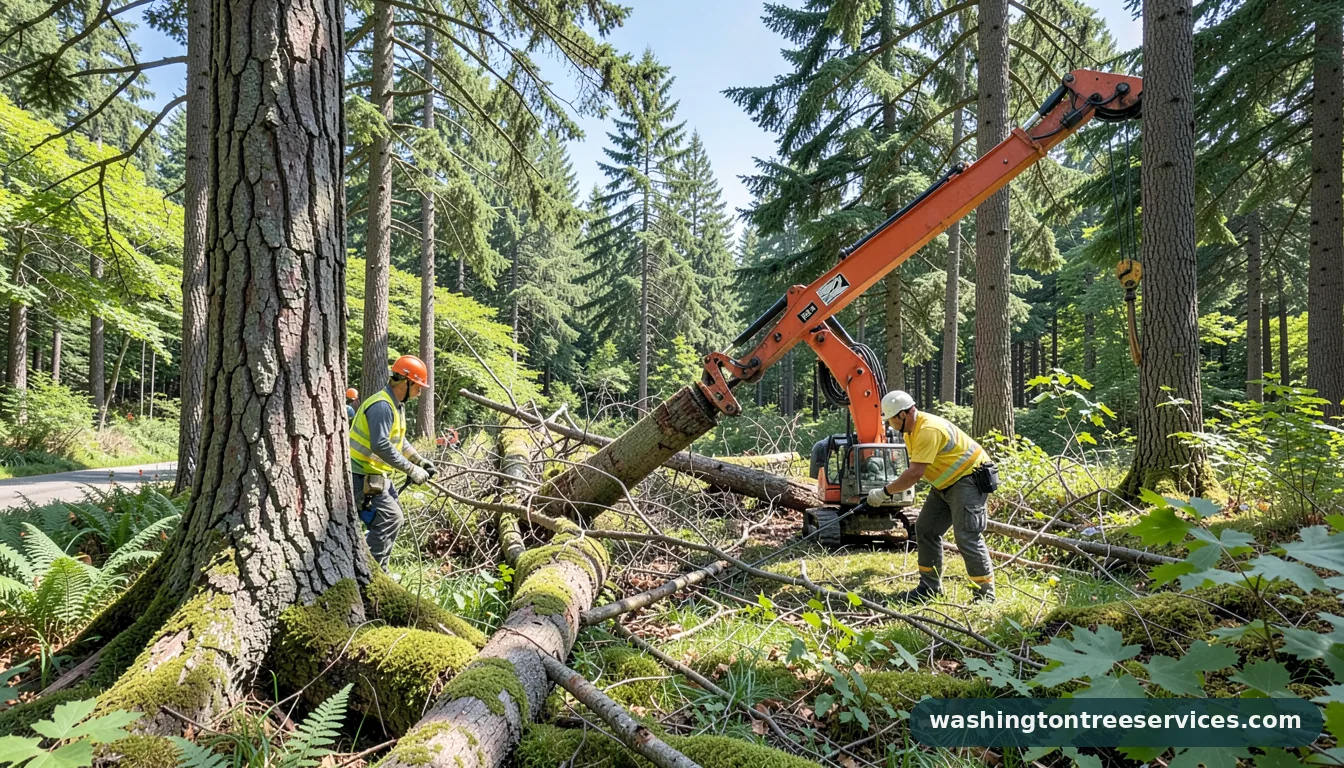 tree removal everett wa - completed tree work by Washington Tree Services