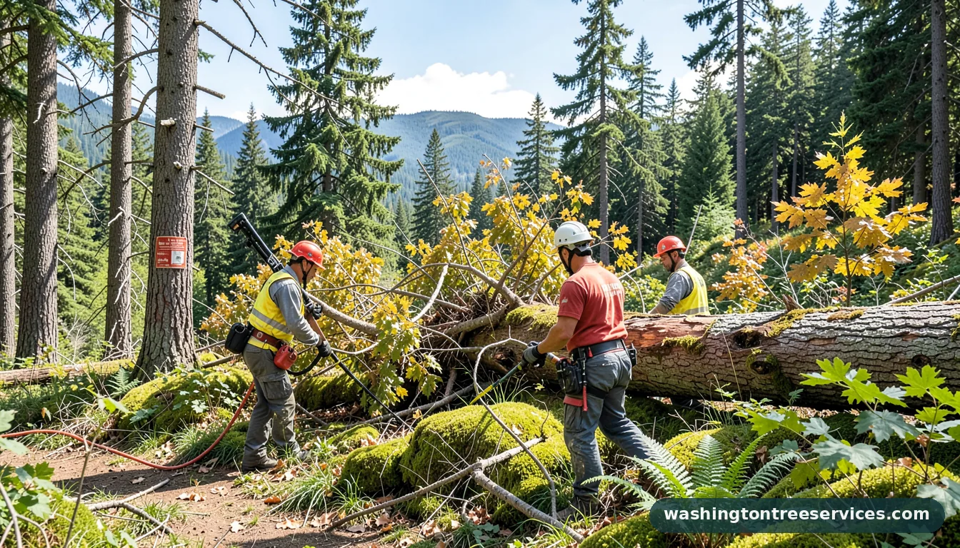 Certified arborists handling tree removal federal way in Washington tree removal federal way - certified arborists at work in Washington