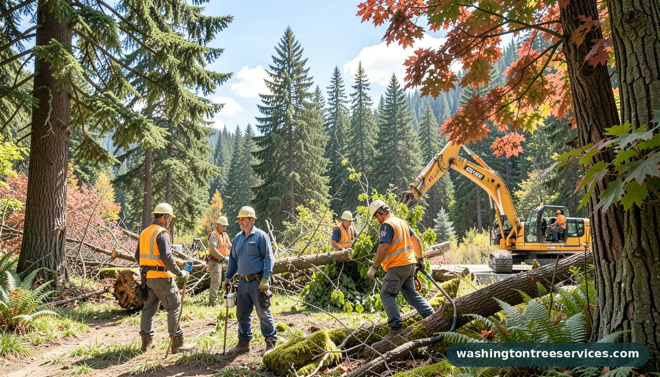 Professional equipment for tree removal federal way in Washington tree removal federal way - tree service equipment and crew in Washington