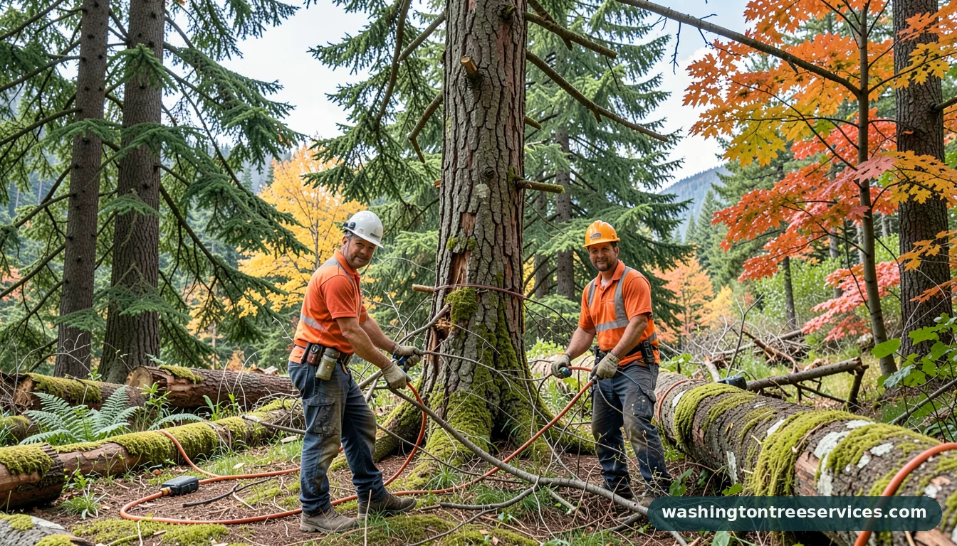 tree removal in seattle - certified arborists at work in Washington
