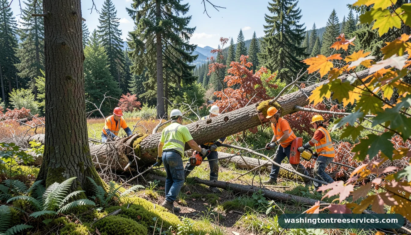 tree removal kent wa - certified arborists at work in Washington
