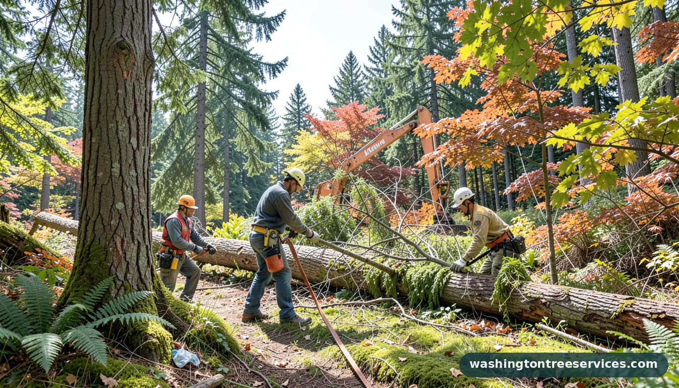 tree removal kent wa - completed tree work by Washington Tree Services