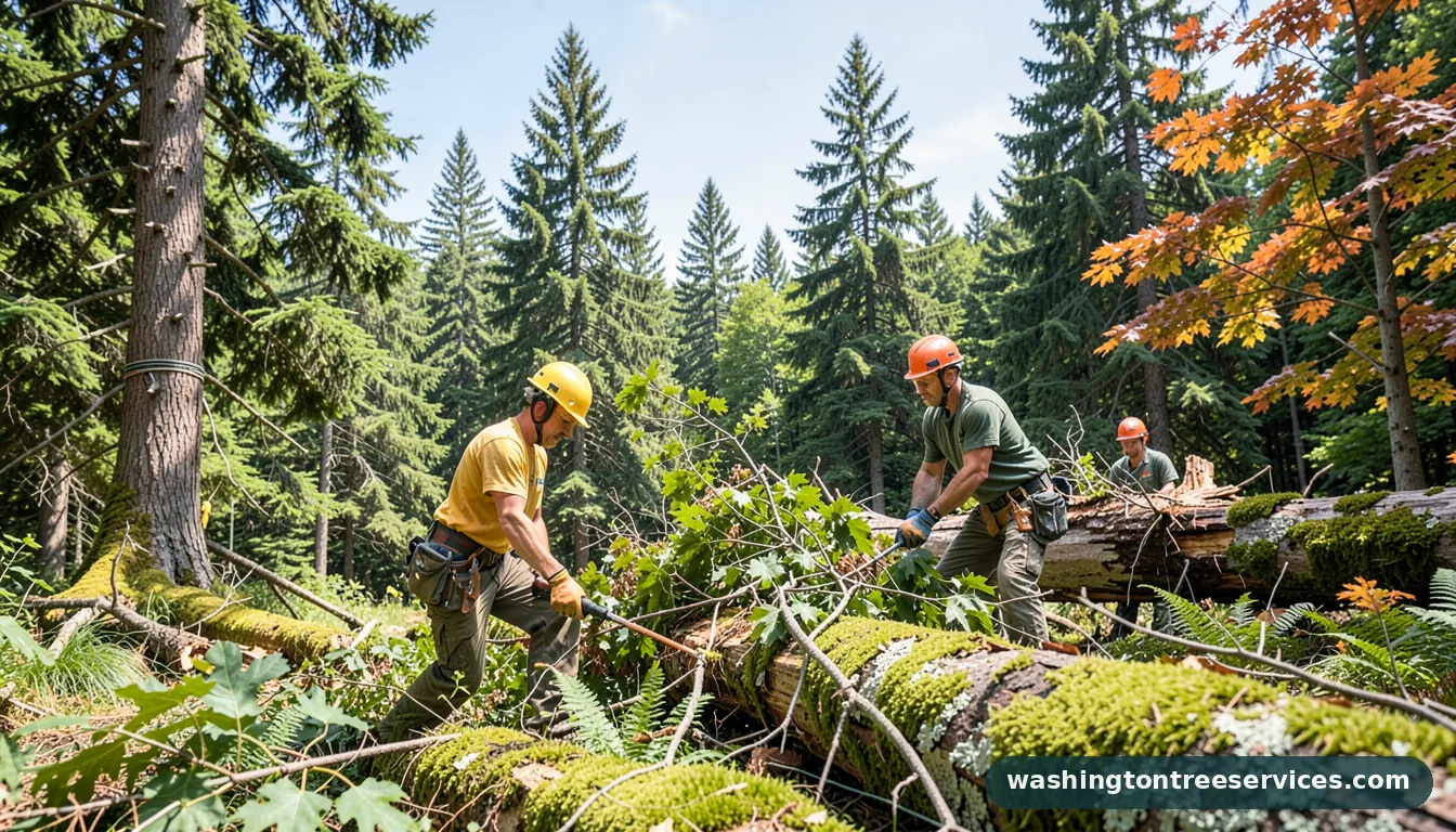 tree removal king county - certified arborists at work in Washington
