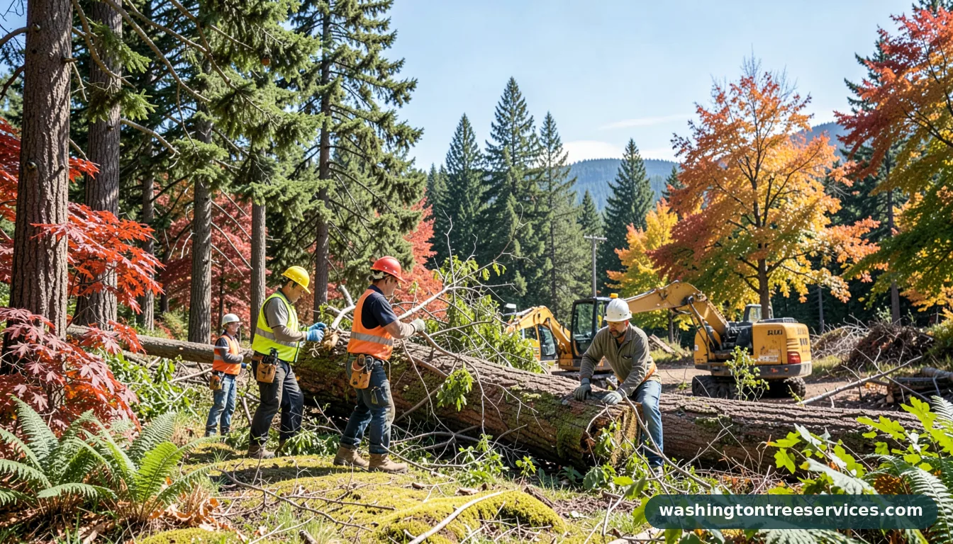Professional equipment for tree removal kirkland wa in Washington tree removal kirkland wa - tree service equipment and crew in Washington