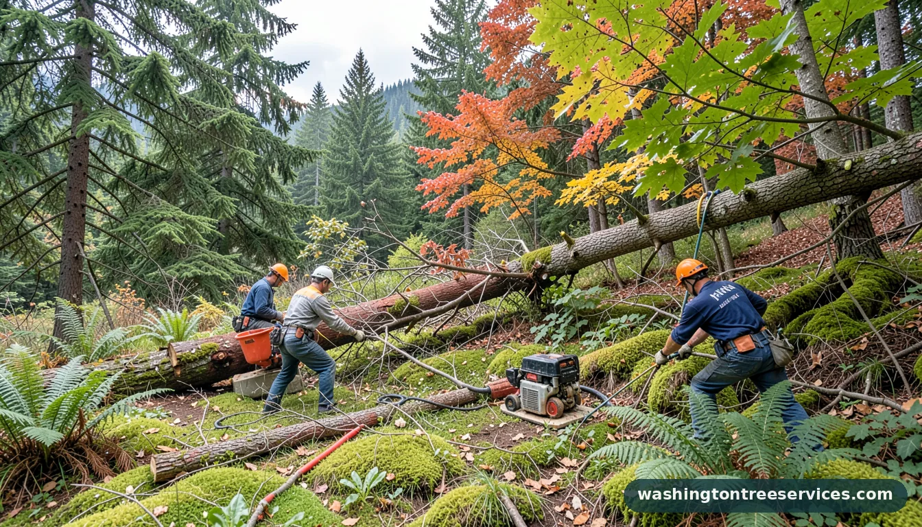 Certified arborists handling tree removal kirkland in Washington tree removal kirkland - certified arborists at work in Washington