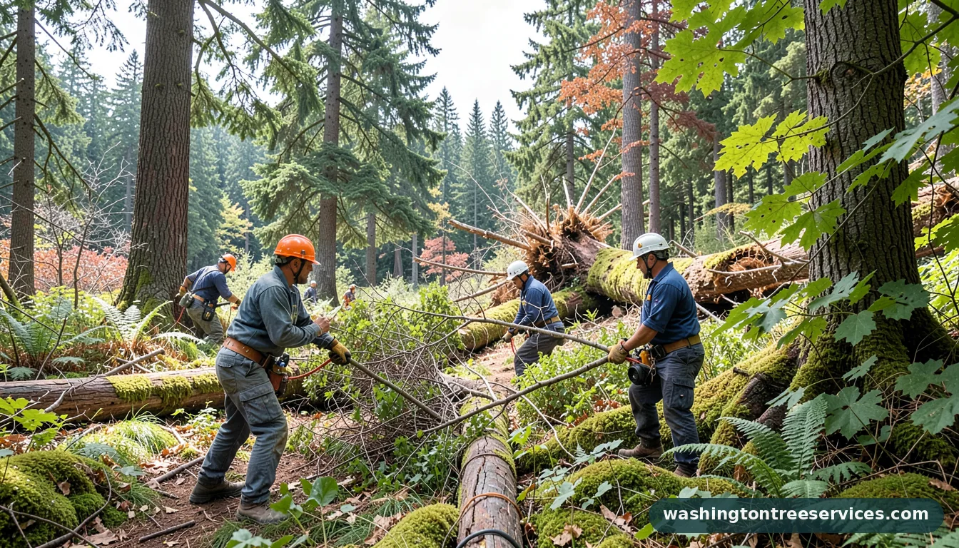 Professional equipment for tree removal kirkland in Washington tree removal kirkland - tree service equipment and crew in Washington