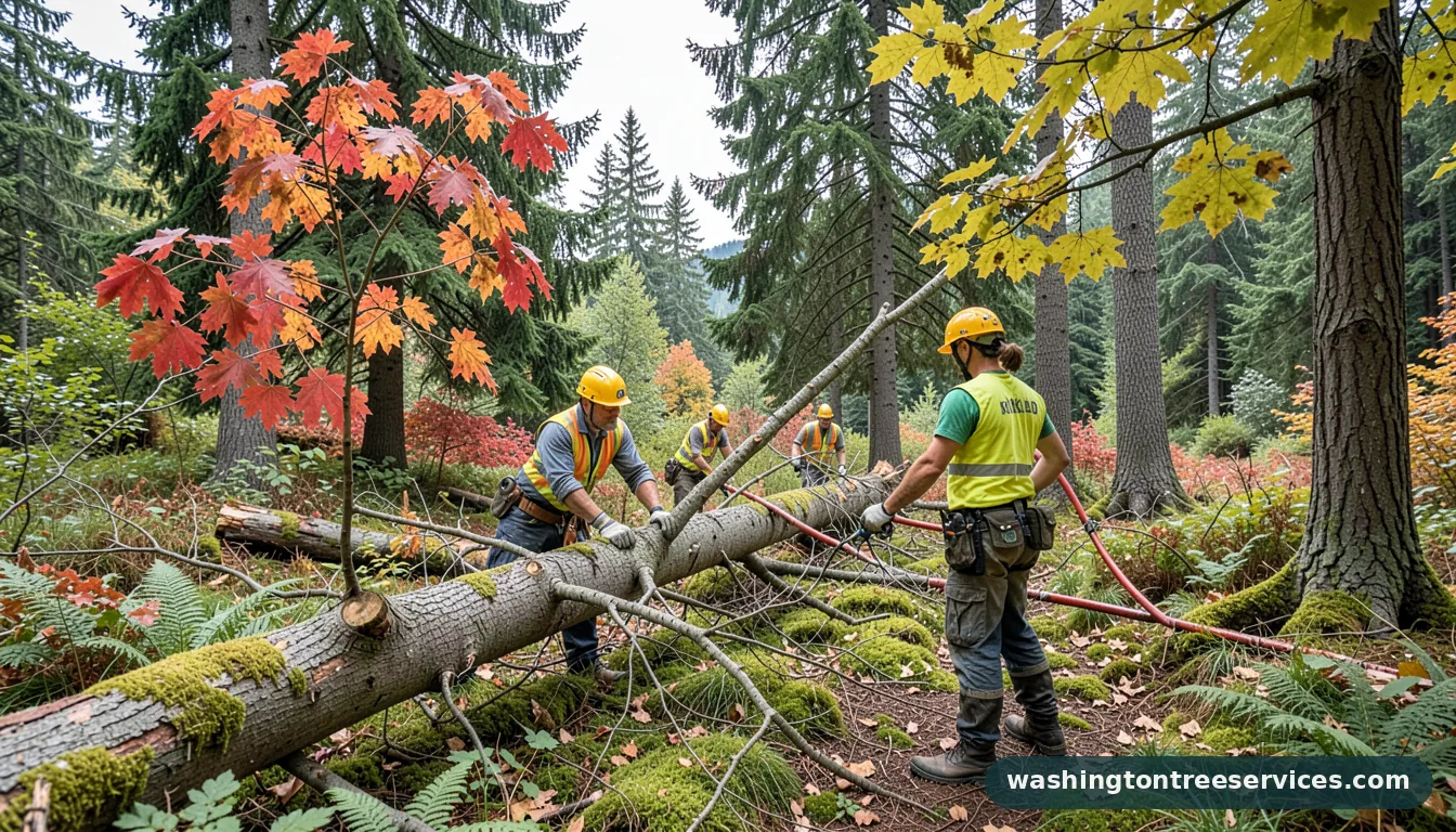 Completed tree removal kirkland project by Washington Tree Services tree removal kirkland - completed tree work by Washington Tree Services