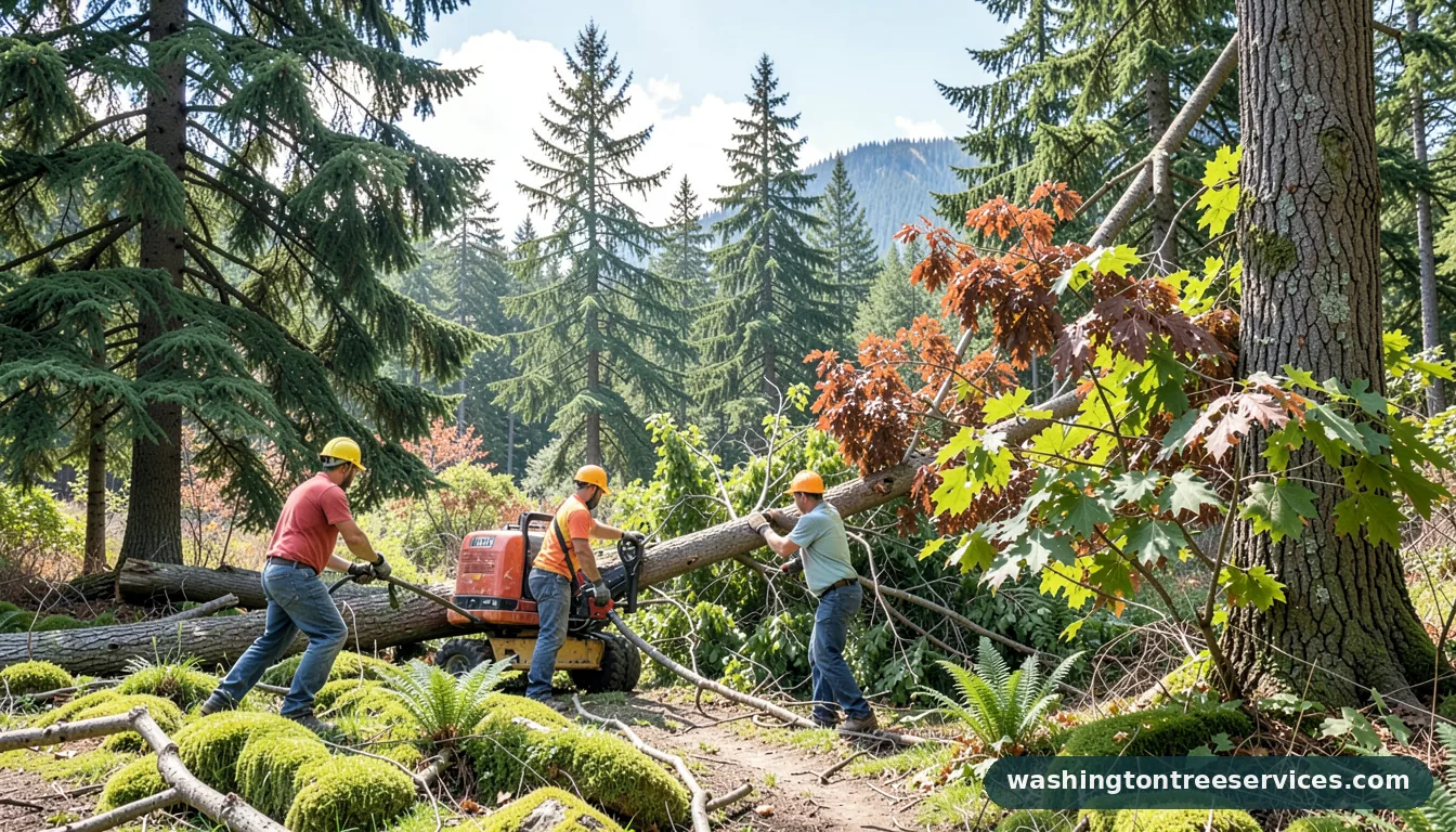 Completed tree removal leavenworth wa project by Washington Tree Services tree removal leavenworth wa - completed tree work by Washington Tree Services