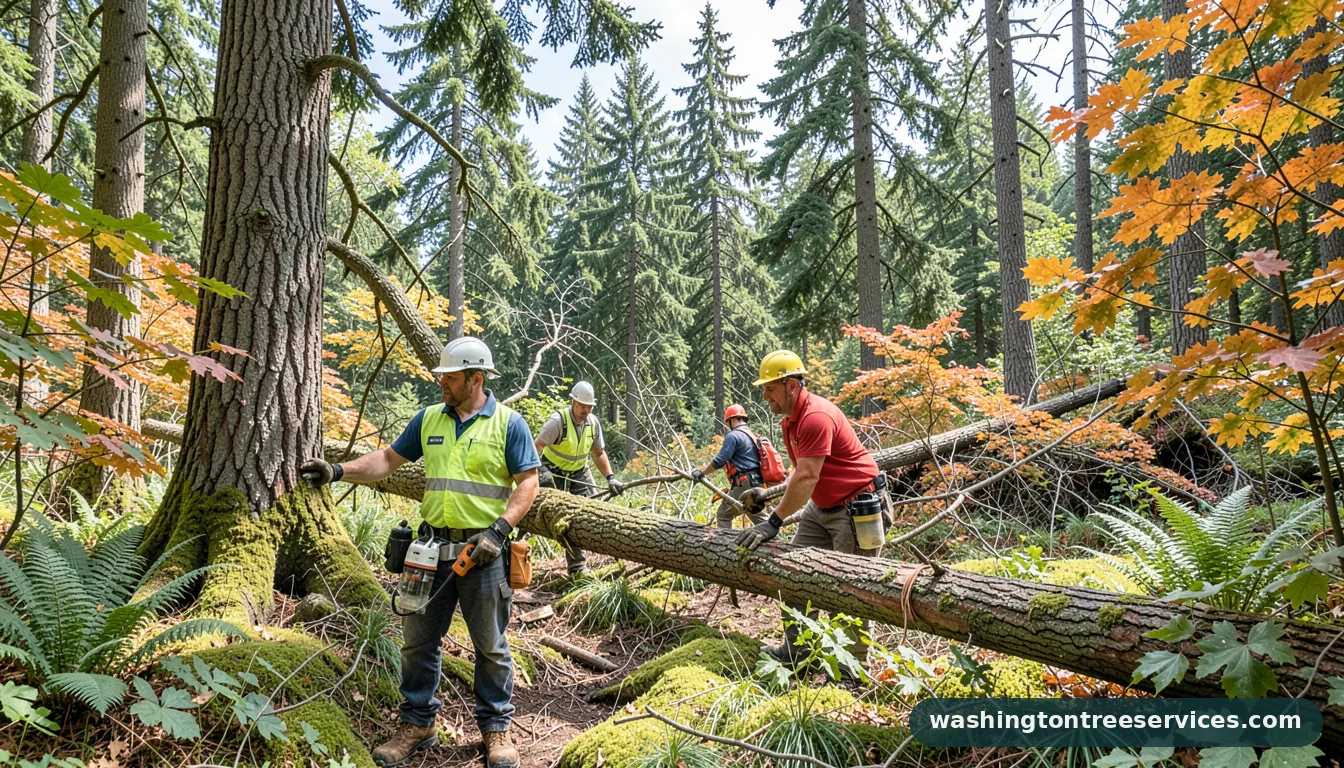 Professional equipment for tree removal lynnwood in Washington tree removal lynnwood - tree service equipment and crew in Washington