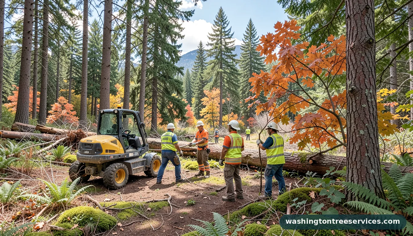 Professional equipment for tree removal maple valley in Washington tree removal maple valley - tree service equipment and crew in Washington