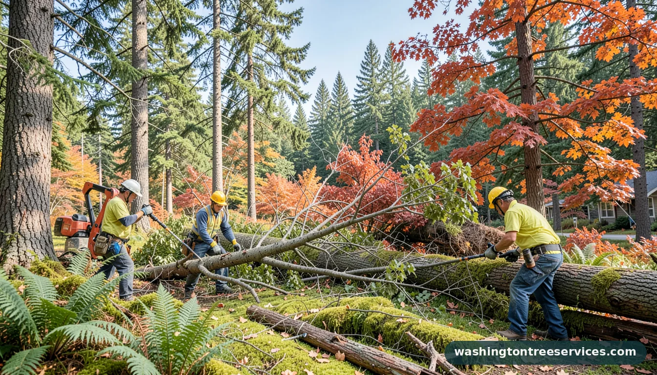 Completed tree removal maple valley project by Washington Tree Services tree removal maple valley - completed tree work by Washington Tree Services