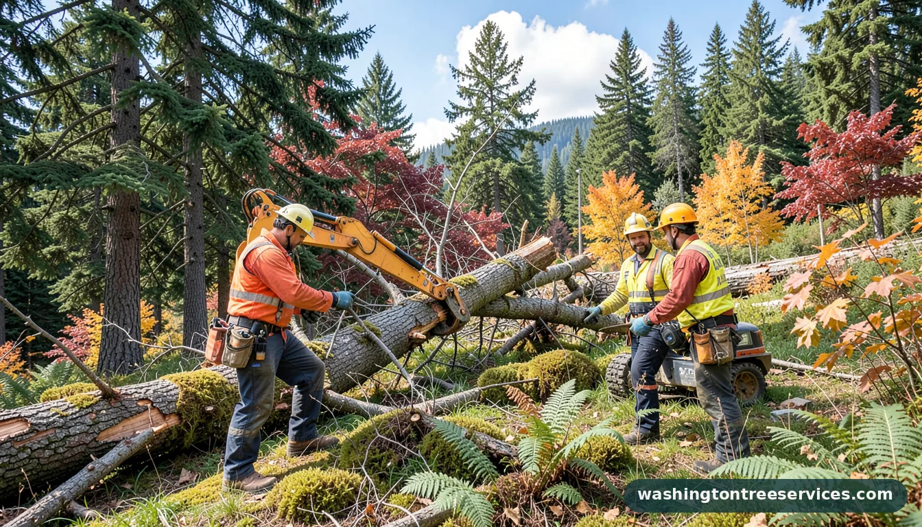 Completed tree removal marysville wa project by Washington Tree Services tree removal marysville wa - completed tree work by Washington Tree Services