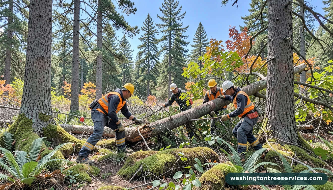 Certified arborists handling tree removal mill creek wa in Washington tree removal mill creek wa - certified arborists at work in Washington