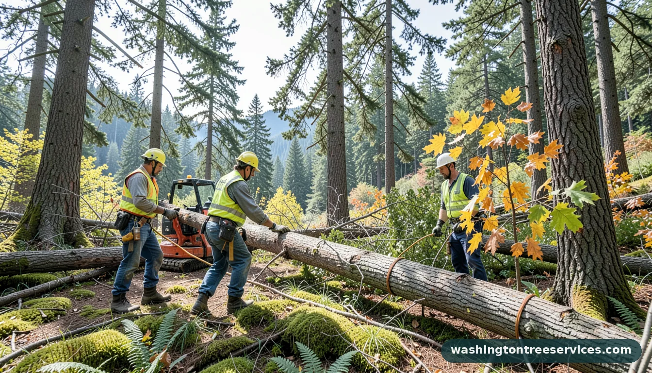 Completed tree removal mill creek wa project by Washington Tree Services tree removal mill creek wa - completed tree work by Washington Tree Services