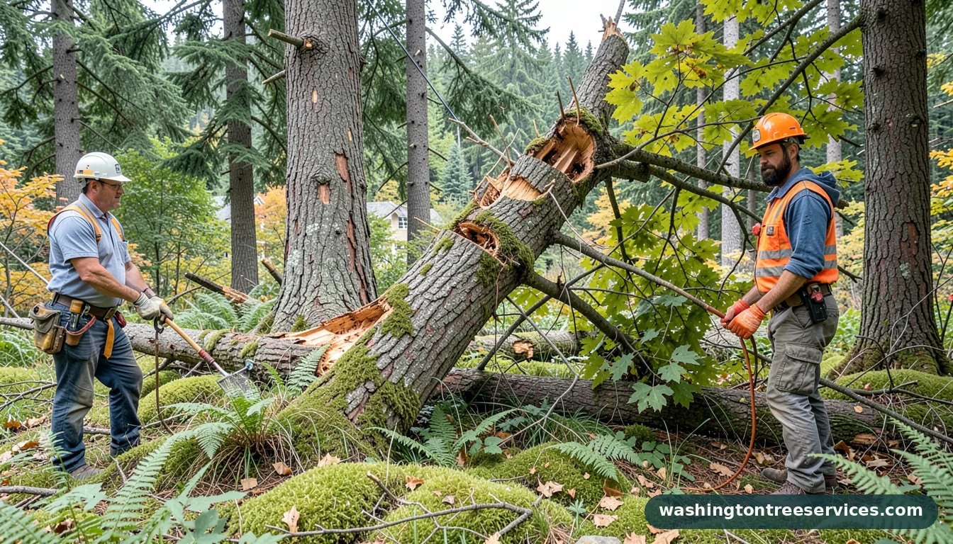 Completed tree removal monroe wa project by Washington Tree Services tree removal monroe wa - completed tree work by Washington Tree Services