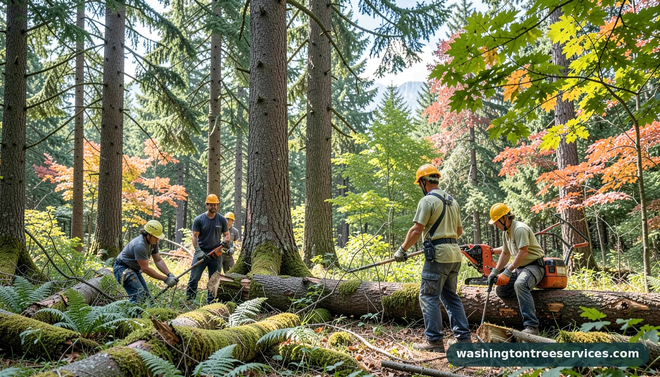 tree removal monroe - certified arborists at work in Washington