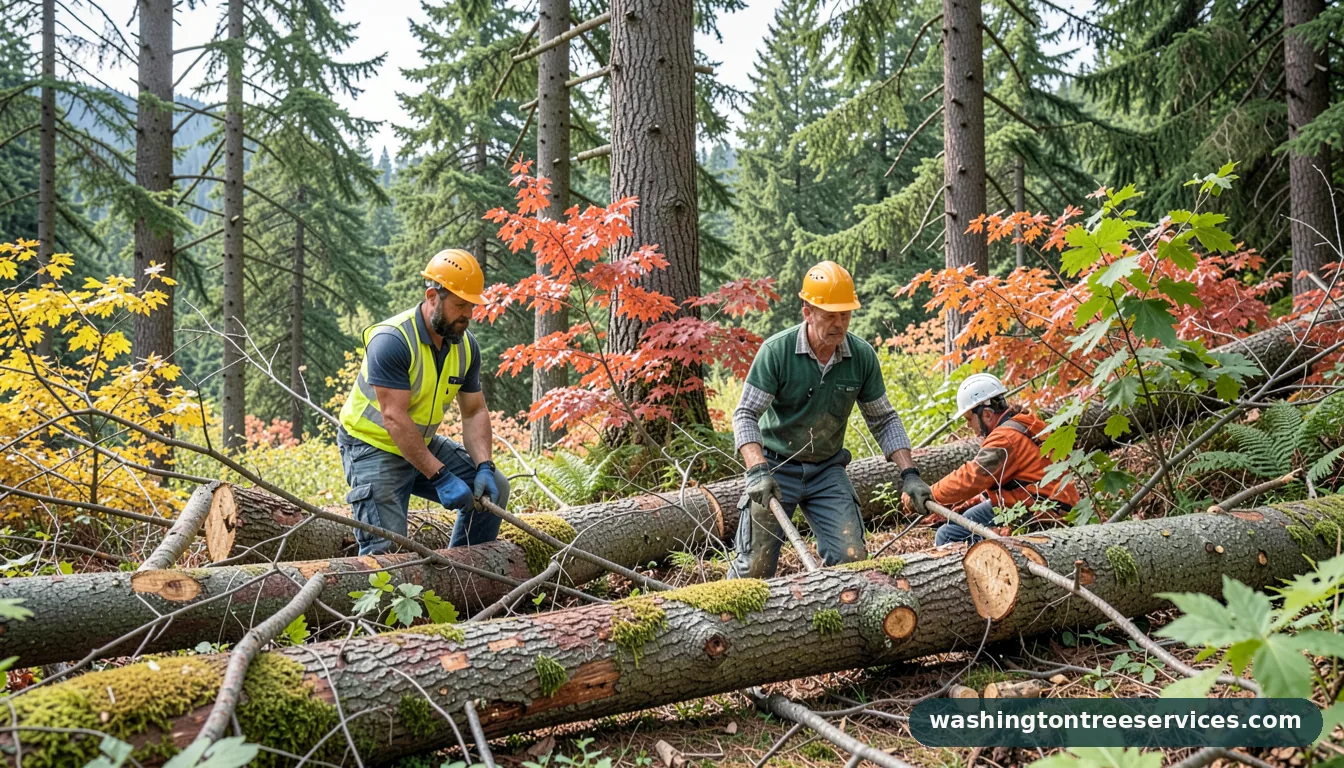 tree removal monroe - tree service equipment and crew in Washington