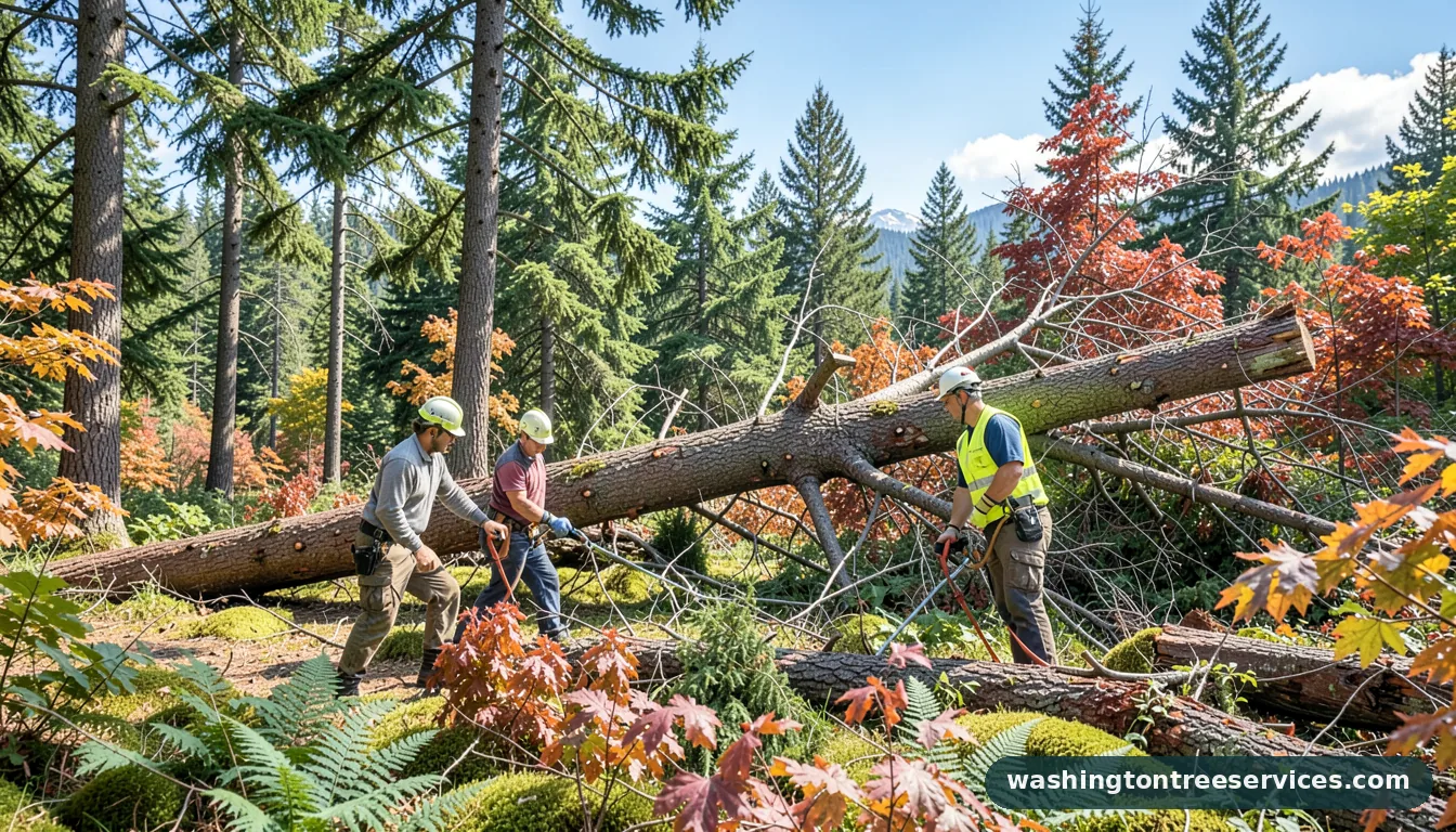 Certified arborists handling tree removal near me in Washington tree removal near me - certified arborists at work in Washington