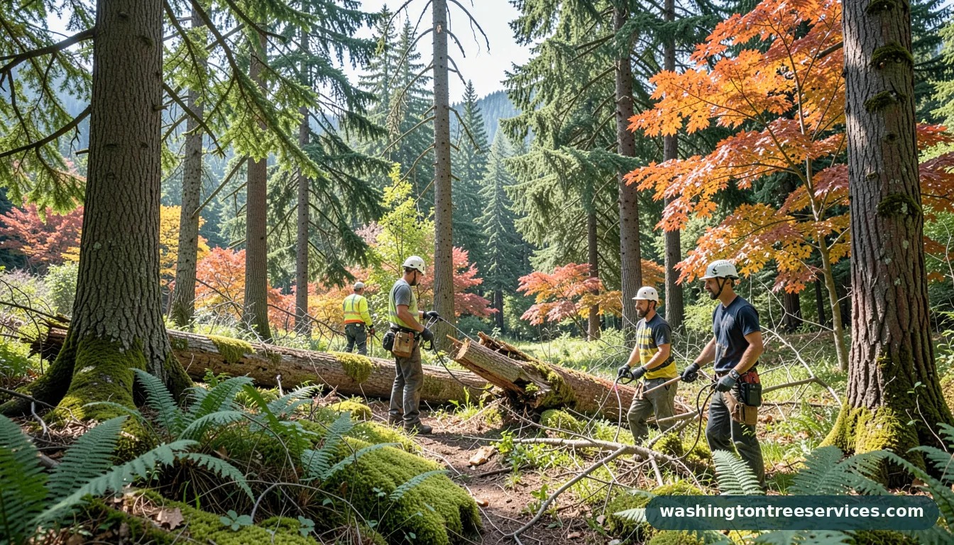 Completed tree removal near me project by Washington Tree Services tree removal near me - completed tree work by Washington Tree Services