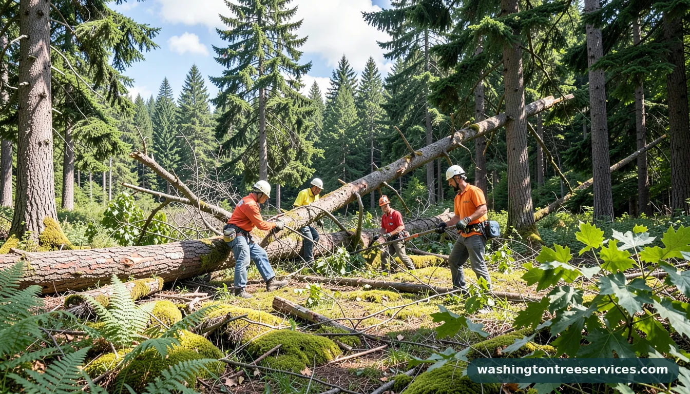 Professional equipment for tree removal puyallup wa in Washington tree removal puyallup wa - tree service equipment and crew in Washington