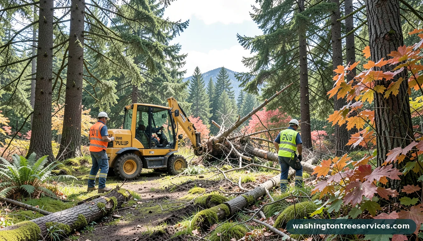 Certified arborists handling tree removal puyallup in Washington tree removal puyallup - certified arborists at work in Washington