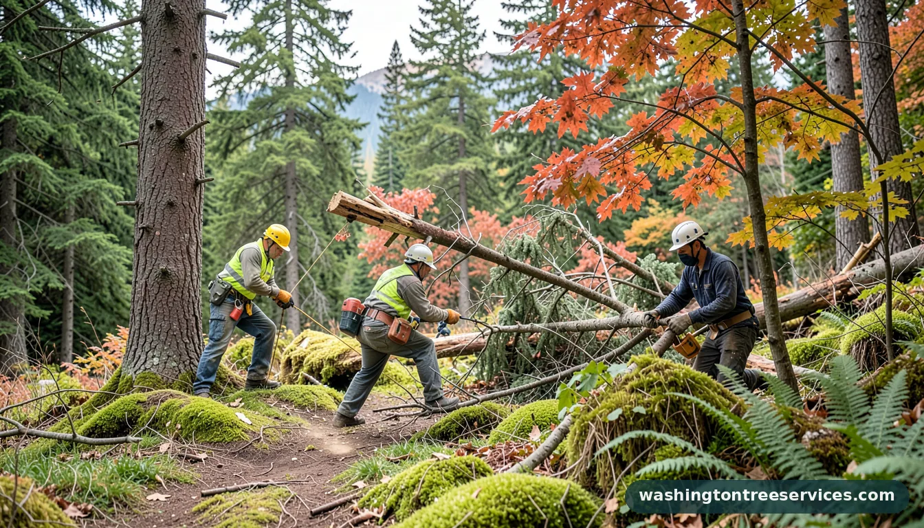 Certified arborists handling tree removal quotes in Washington tree removal quotes - certified arborists at work in Washington
