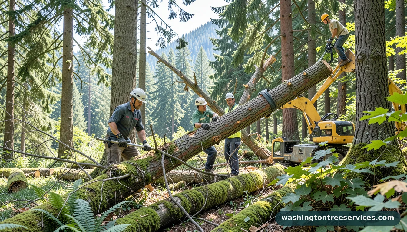 tree removal redmond - completed tree work by Washington Tree Services