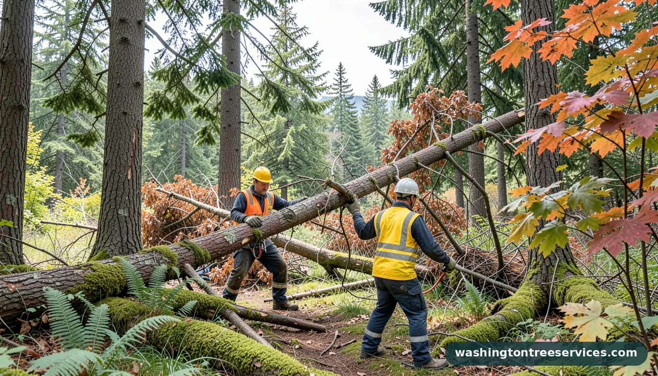 Professional equipment for tree removal renton wa in Washington tree removal renton wa - tree service equipment and crew in Washington