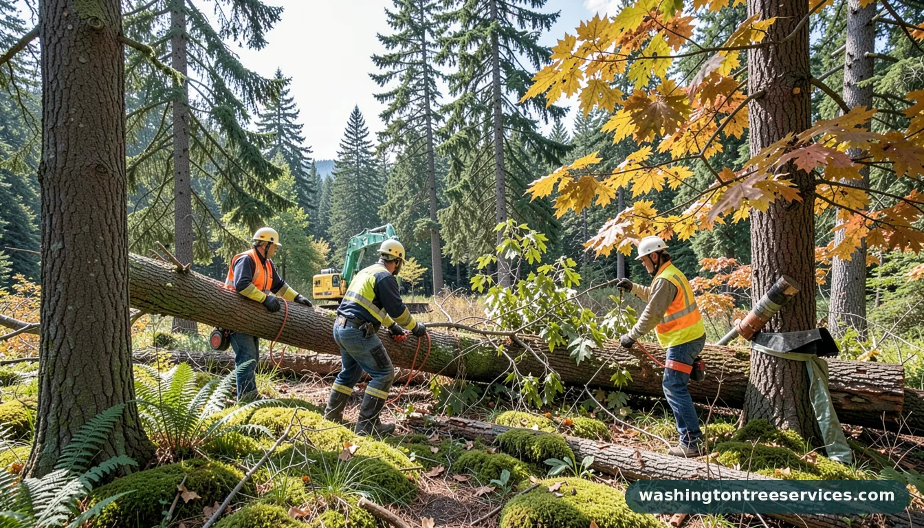Completed tree removal renton wa project by Washington Tree Services tree removal renton wa - completed tree work by Washington Tree Services