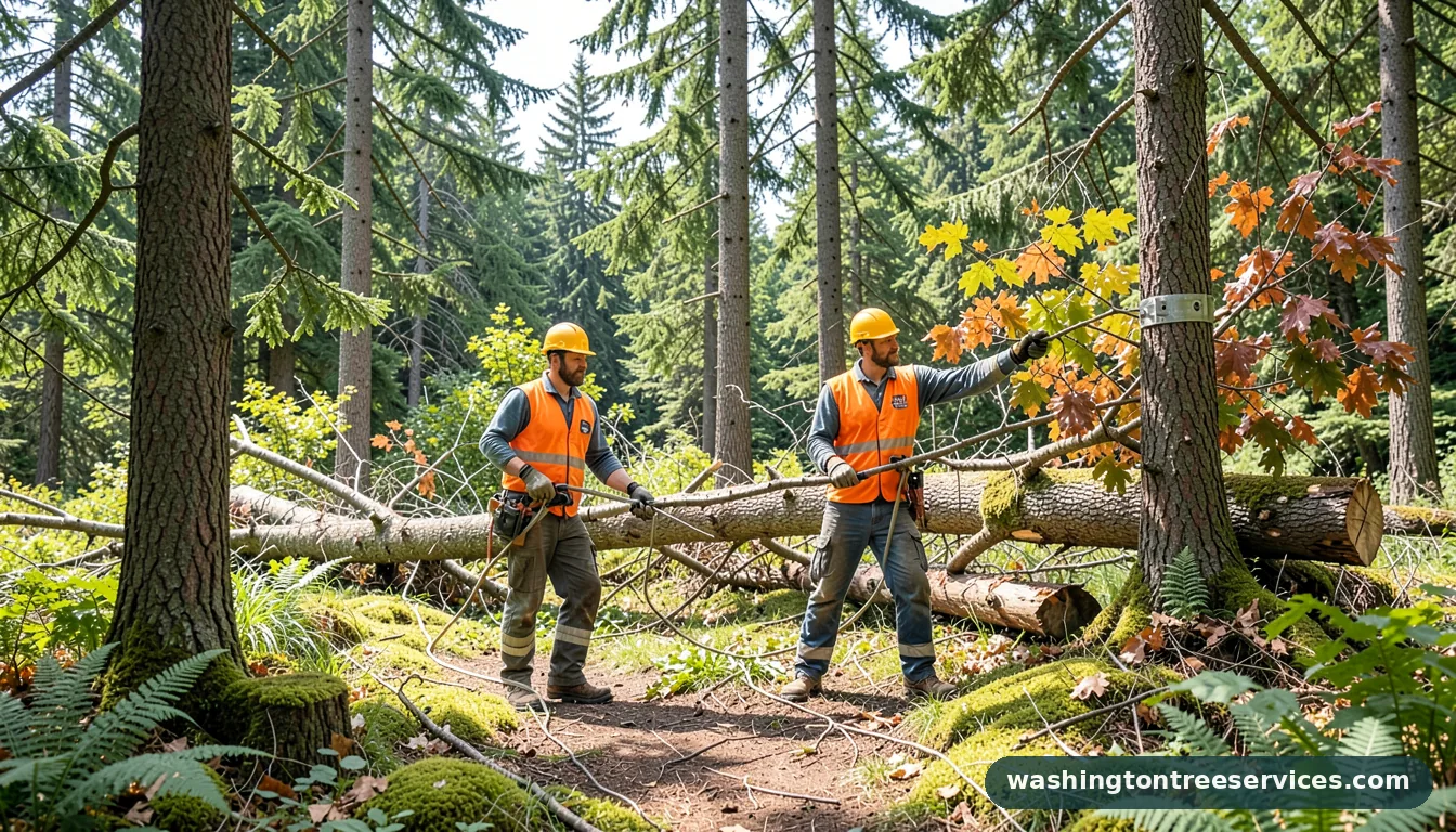 Professional equipment for tree removal renton in Washington tree removal renton - tree service equipment and crew in Washington