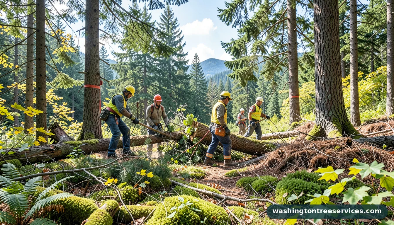 Completed tree removal sammamish project by Washington Tree Services tree removal sammamish - completed tree work by Washington Tree Services
