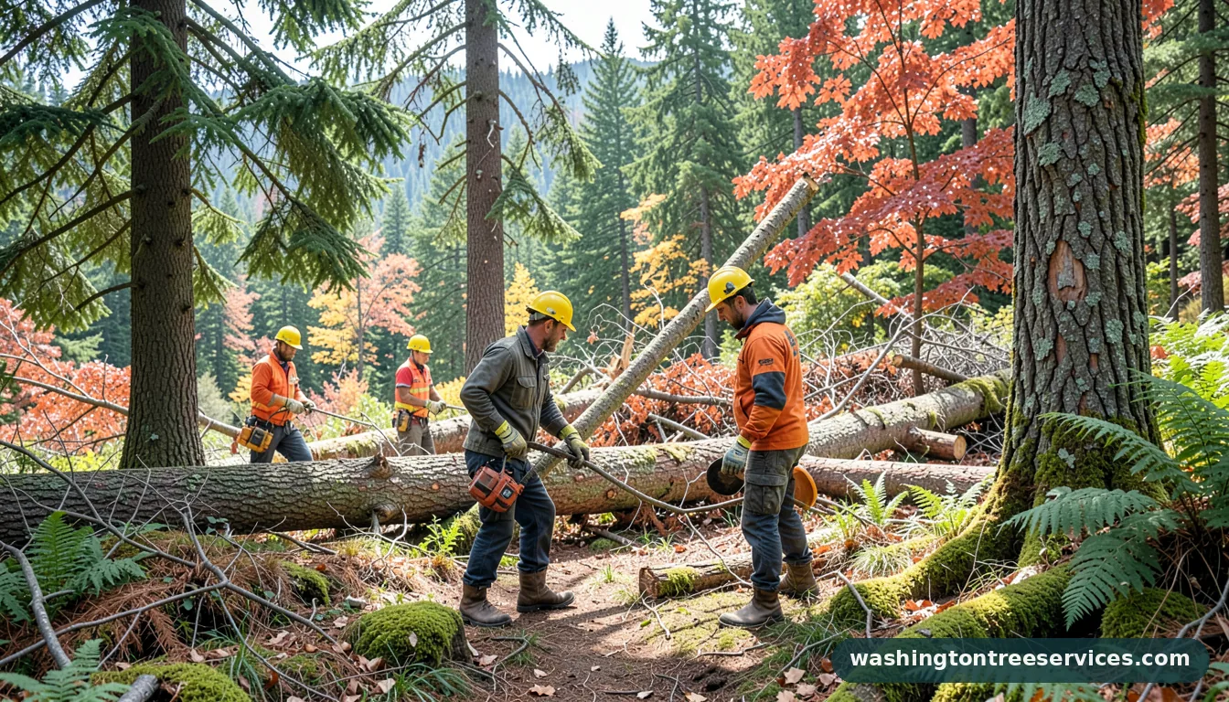 tree removal service near me - certified arborists at work in Washington