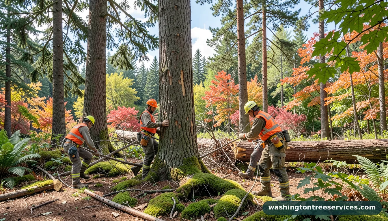 tree removal service near me - completed tree work by Washington Tree Services