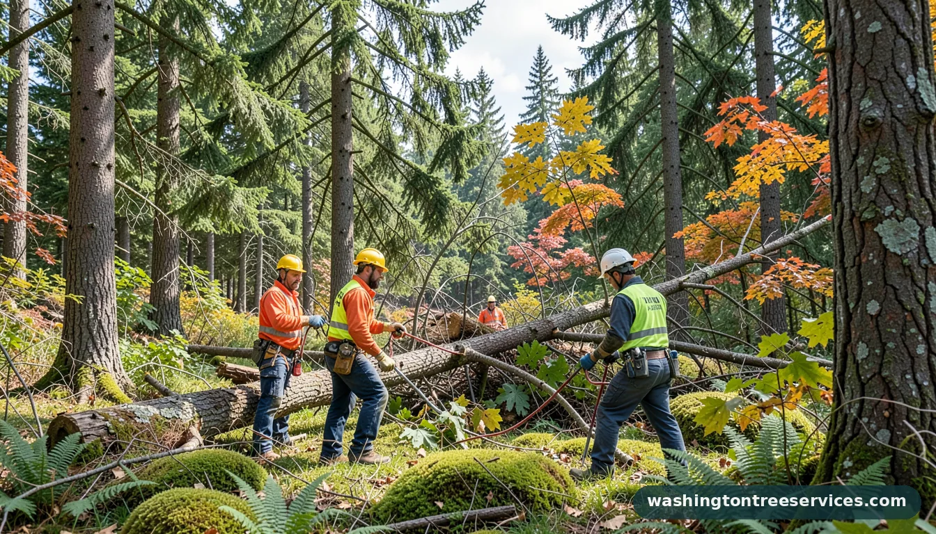 Professional equipment for tree removal service snohomish county in Washington tree removal service snohomish county - tree service equipment and crew in Washington