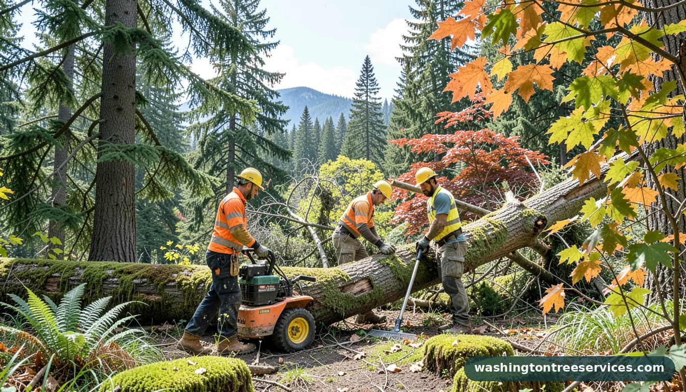 Certified arborists handling tree removal service in Washington tree removal service - certified arborists at work in Washington